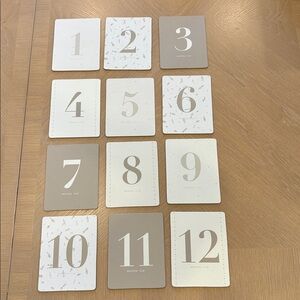 NEW Zara Home Baby Milestone Cards